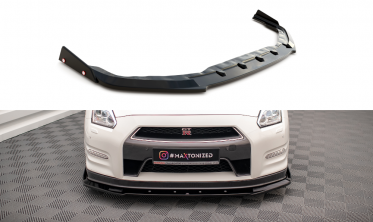 Передній дифузор + накладки на бампер Nissan GTR R35 рестайл фото