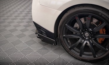 Диффузор + боковые накладки на задний бампер Nissan GTR R35 рестайл фото