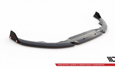 Диффузор + боковые накладки на передний бампер Toyota Yaris Mk4 вер. 1 фото