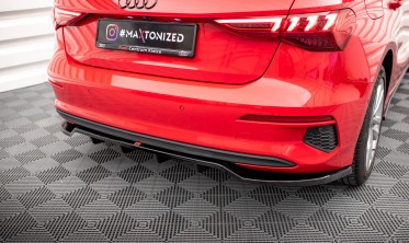 Тюнинговая накладка (диффузор) на задний бампер Audi A3 8Y Sportback фото