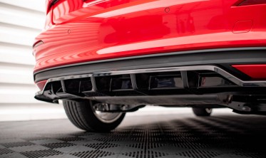 Тюнинговая накладка (диффузор) на задний бампер Audi A3 8Y Sportback фото