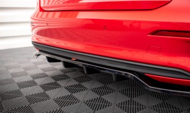 Тюнинговая накладка (диффузор) на задний бампер Audi A3 8Y Sportback фото