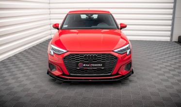 Дифузор + накладки на передній бампер Street Pro Audi A3 8Y фото