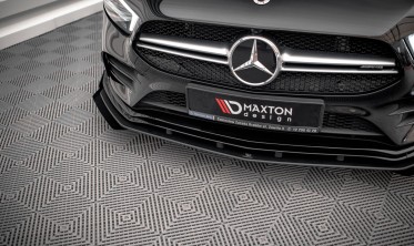 Диффузор + накладки передего бампера Street Pro Mercedes A35 AMG / AMG-Line Aero Pack W177 фото
