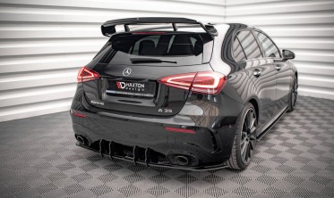 Задний диффузор на бампер Street Pro Mercedes A35 AMG / AMG-Line Aero Pack W177 фото