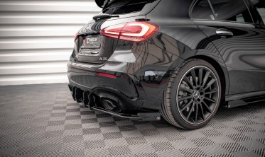 Диффузор + накладки на задний бампер Street Pro Mercedes A35 AMG / AMG-Line Aero Pack W177 фото