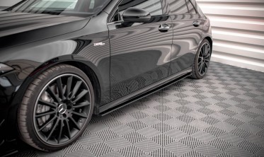 Накладки (лістви) під пороги Street Pro Mercedes A35 AMG / AMG-Line Aero Pack W177 фото