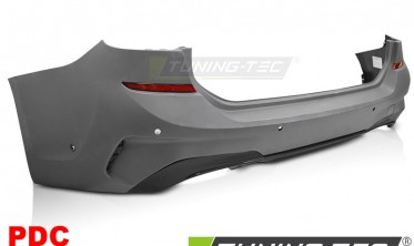 Тюнинговый бампер задний BMW 3 G21 в M-TECH стиле с диффузором под двойные насадки фото