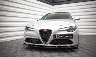 Дифузор на передній бампер Alfa Romeo Giulia Sport вір. 2 фото