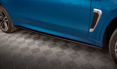 Тюнинговые боковые накладки на пороги BMW X6 M F86 фото