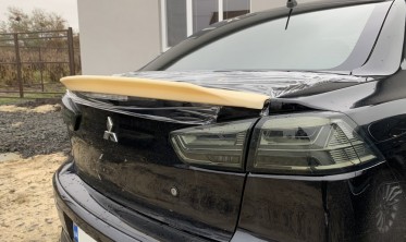 Спойлер багажника Mitsubishi Lancer X стиль Ducktail фото