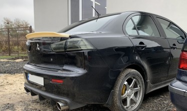 Спойлер багажника Mitsubishi Lancer X стиль Ducktail фото