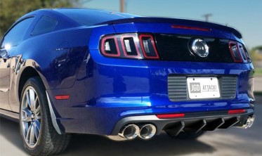 Дифузор заднього бампера Ford Mustang V6, GT (2013-2014) стиль Shelby фото
