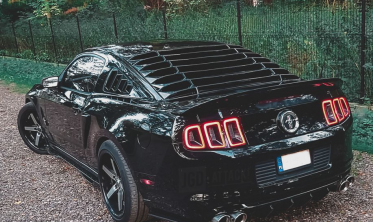 Дифузор заднього бампера Ford Mustang V6, GT (2013-2014) стиль Shelby фото