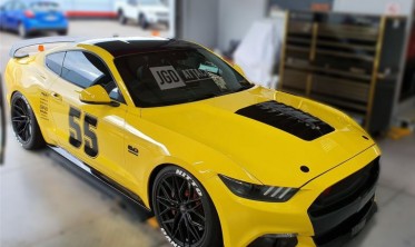 Алюминиевый капот Ford Mustang (2015-2017 V6, GT, Ecoboost) GT500 style фото