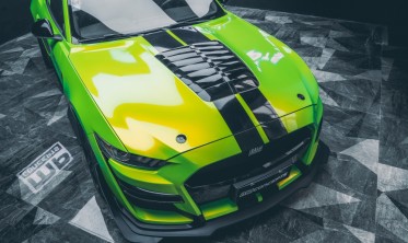 Алюминиевый капот Ford Mustang (2015-2017 V6, GT, Ecoboost) GT500 style фото