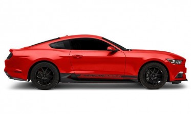 Накладки на пороги Ford Mustang в стиле  фото