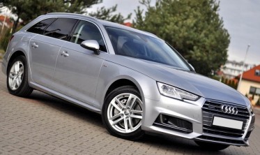 Накладки на пороги (листва) Audi A4 B9 в стиле S-line фото