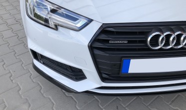 Спойлер переднього бампера Audi A4 B9 S-line із 3 частин фото