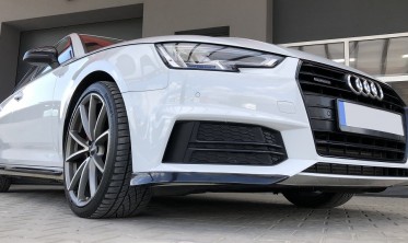 Бічні накладки переднього бампера Audi A4 B9 S-line фото