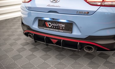 Центральний дифузор на задній бампер Street Pro Hyundai I30 N Fastback Mk3 фото