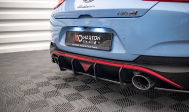 Центральний дифузор на задній бампер Street Pro Hyundai I30 N Fastback Mk3 фото