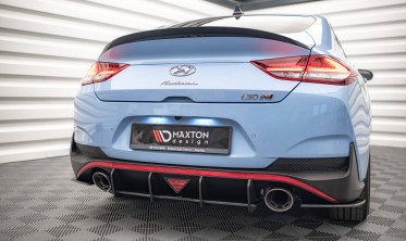 Центральний дифузор на задній бампер Street Pro Hyundai I30 N Fastback Mk3 фото