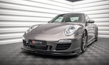 Диффузор под передний бампер Porsche 911 Carrera GTS 997 рестайл вер. 1 фото
