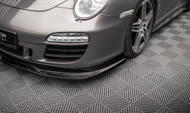 Диффузор под передний бампер Porsche 911 Carrera GTS 997 рестайл вер. 1 фото