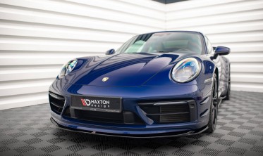 Накладка тюнінгова на передній бампер Porsche 911 Carrera Aero 992 вер. 1 фото