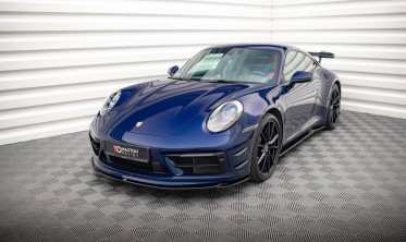 Накладка тюнінгова на передній бампер Porsche 911 Carrera Aero 992 вер. 1 фото