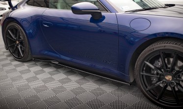 Тюнинговые накладки на пороги Porsche 911 Carrera Aero 992 вер. 1 фото