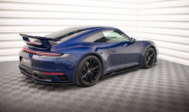 Тюнинговые накладки на пороги Porsche 911 Carrera Aero 992 вер. 1 фото