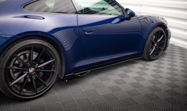 Бічні дифузори (лістви) на пороги Porsche 911 Carrera Aero 992 вер. 2 фото