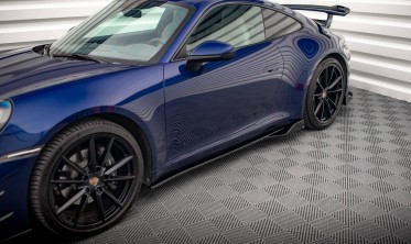 Бічні дифузори (лістви) на пороги Porsche 911 Carrera Aero 992 вер. 2 фото