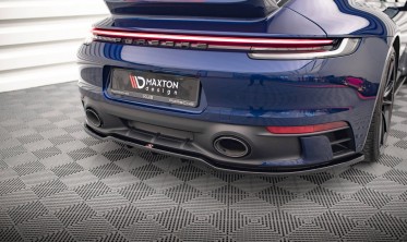 Тюнинговая накладка на задний бампер Porsche 911 Carrera Aero 992 вер. 1 фото