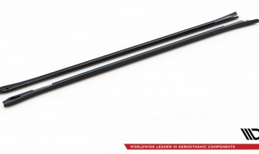 Тюнинговые накладки на пороги Porsche Panamera / Panamera Diesel 970 / Panamera Turbo 970 вер. 1 фото