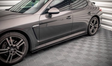 Тюнинговые накладки на пороги Porsche Panamera / Panamera Diesel 970 / Panamera Turbo 970 вер. 1 фото