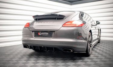 Центральна накладка на задній бампер Porsche Panamera / Panamera Diesel 970 фото