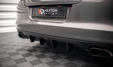Центральна накладка на задній бампер Porsche Panamera / Panamera Diesel 970 фото