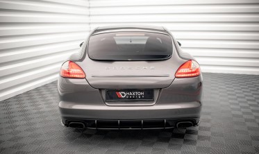 Центральний дифузор на задній бампер Street Pro Porsche Panamera / Panamera Diesel 970 фото
