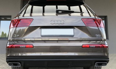 Накладка дифузор заднього бампера Audi Q7 4M фото