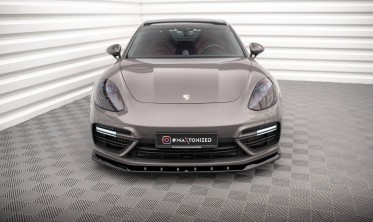 Тюнинговая накладка на передний бампер Porsche Panamera Turbo S E-Hybrid 971 вер. 1 фото