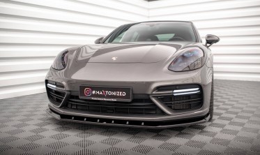 Тюнинговая накладка на передний бампер Porsche Panamera Turbo S E-Hybrid 971 вер. 1 фото