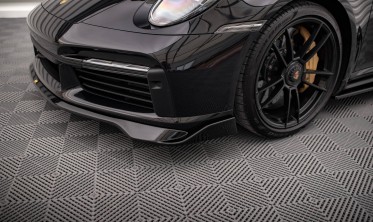 Тюнинговая накладка на передний бампер Porsche 911 Turbo S 992 фото