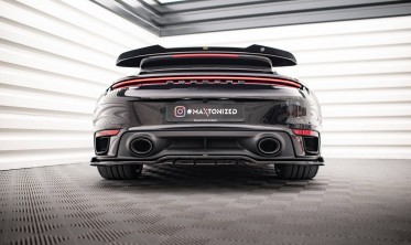 Тюнинг диффузор на задний бампер Porsche 911 Turbo S 992 фото