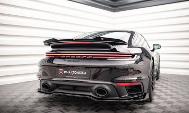 Тюнинговая накладка на спойлер Porsche 911 Turbo S 992 фото