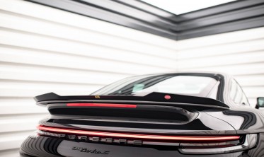 Тюнинговая накладка на спойлер Porsche 911 Turbo S 992 фото