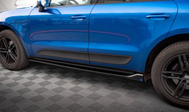 Тюнінгові накладки (лістви)  на бічні пороги Porsche Macan Mk1 дорестайл фото