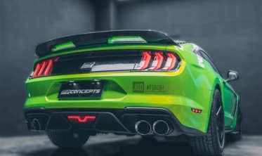 Диффузор заднего бампера Ford Mustang (2018-2021) GT500 style фото